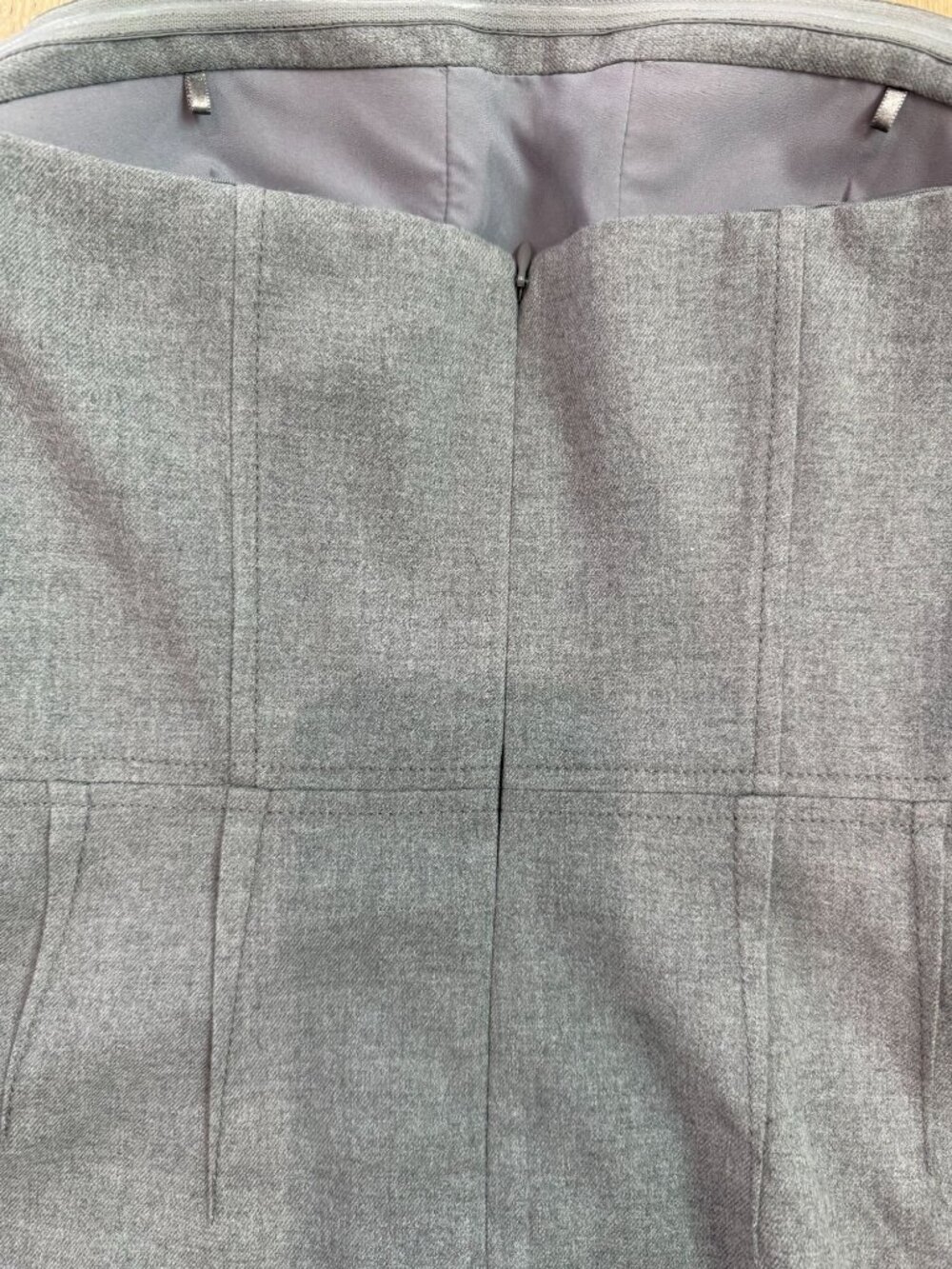 Banana Republic Grey Strapless Sheath Dress Size 4 Lined Structured Cocktails - Picture 10 of 13